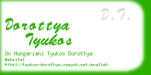 dorottya tyukos business card